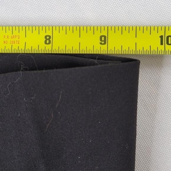 DKNY Wide Leg Capri Pants Size 12P 32X22 Sash Belt Zip Front Stretch Black - Picture 7 of 11